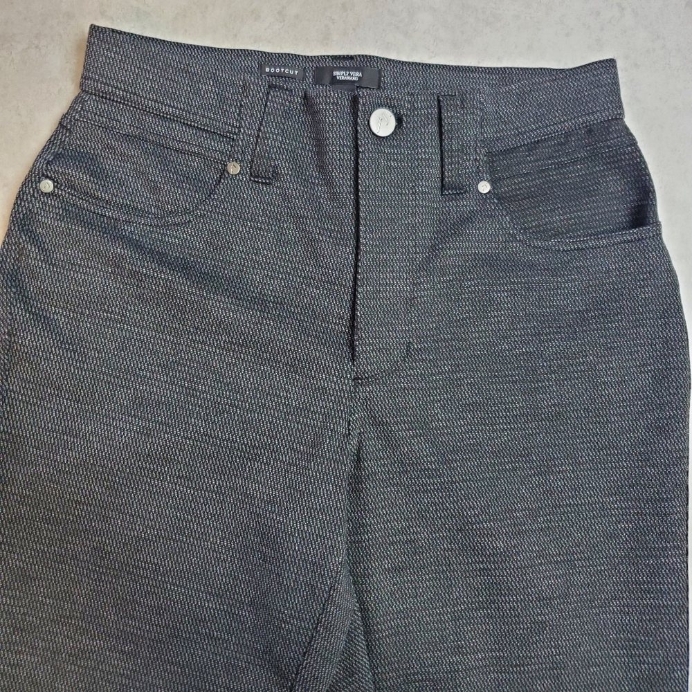 Woman's Simply Vera Wang Bootcut Patterned Pants - Picture 3 of 12